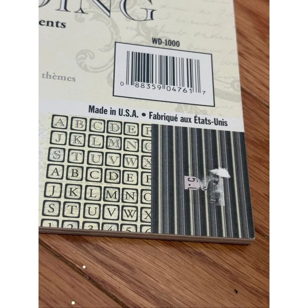 Déjà Views wedding-themed paper and punch-out card stock labels